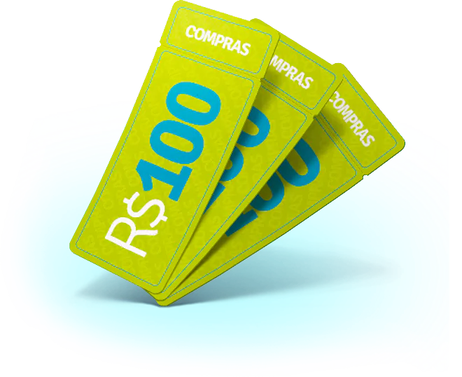 Vouchers de R$ 100